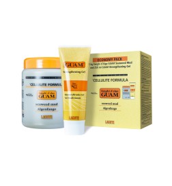 GUAM Zestaw Fanghi D'alga Koncentrat Wyszczuplający Antycellulite 1kg + Żel Wyszczuplający Antycellulitowy 250ml