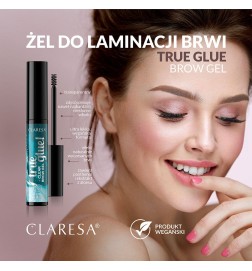 Claresa - Żel do laminacji brwi 01 TRUE GLUE! transparent