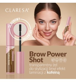 Claresa - BROW POWER SHOT transparentny żel do stylizacji brwi 8g