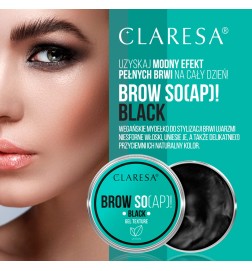 Claresa - Mydło do brwi BROW SO(AP)! BLACK 30ml