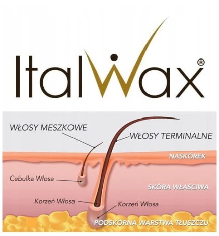 Wosk Twardy W Dropsach Niskotemperaturowy Do Depilacji Bezpaskowej Italwax Azulen Film Wax 500g