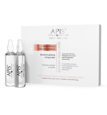 APIS Biostymulujące Ampułki Do Mezoterapii Bezigłowej I Mikroigłowej 5 x 10ml