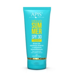 Apis Hello Summer SPF 30, Krem Do Opalania Twarzy z Nektarem Komórkowym 50ml