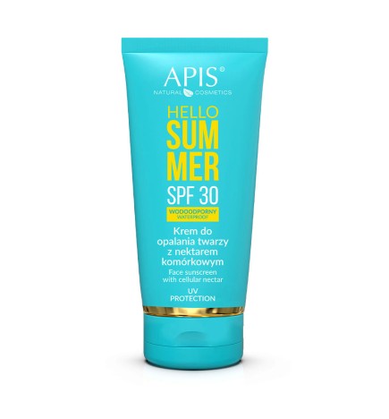 Apis Hello Summer SPF 30, Krem Do Opalania Twarzy z Nektarem Komórkowym 50ml