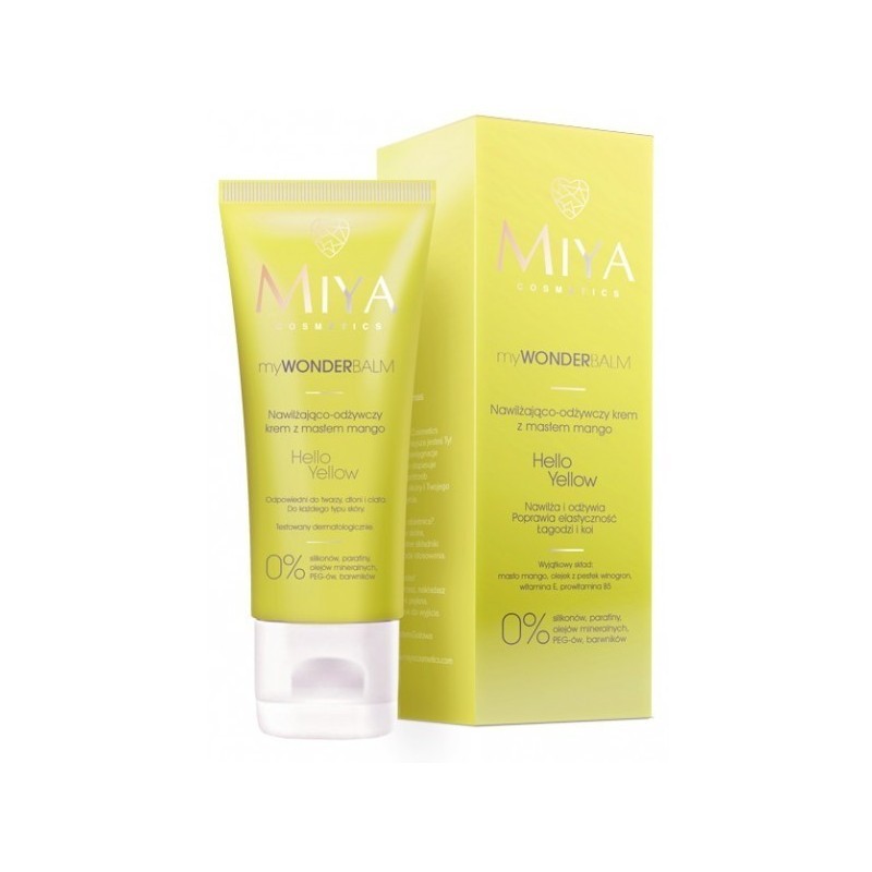 Miya - My Wonder Balm - Hello Yellow Nawilżająco - Odżywczy Krem z Masłem Mango 75ml