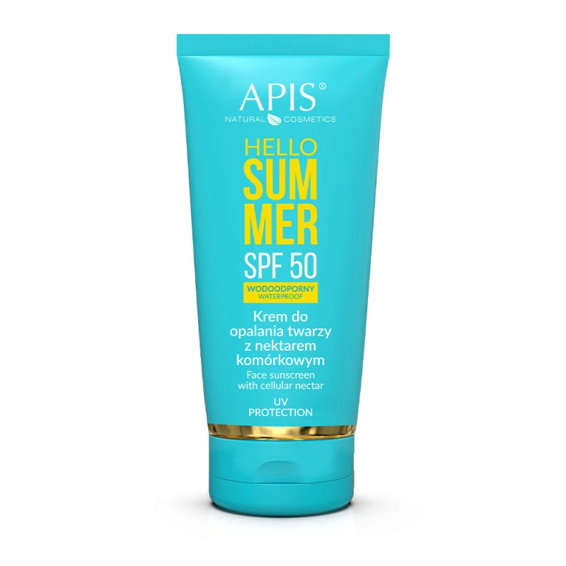 Apis Hello Summer SPF 50, Krem Do Opalania Twarzy z Nektarem Komórkowym 50ml