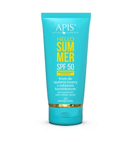 Apis Hello Summer SPF 50, Krem Do Opalania Twarzy z Nektarem Komórkowym 50ml