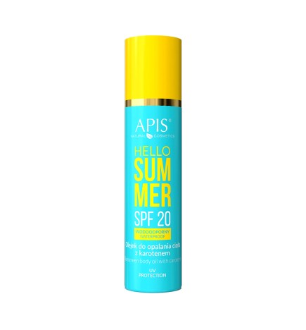 Apis Hello Summer SPF 20, Olejek Do Opalania Ciała z Karotenem 150ml