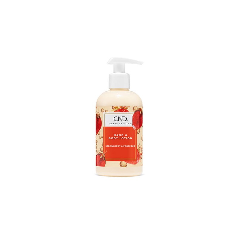 CND Scentsations - Balsam Do Rąk i Ciała Prosecco i Truskawki 245ml