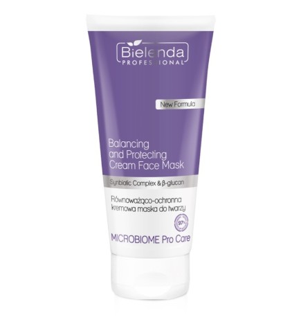 Bielenda Microbiome Pro Care Równoważąco - Ochronna Kremowa Maska Do Twarzy 175ml