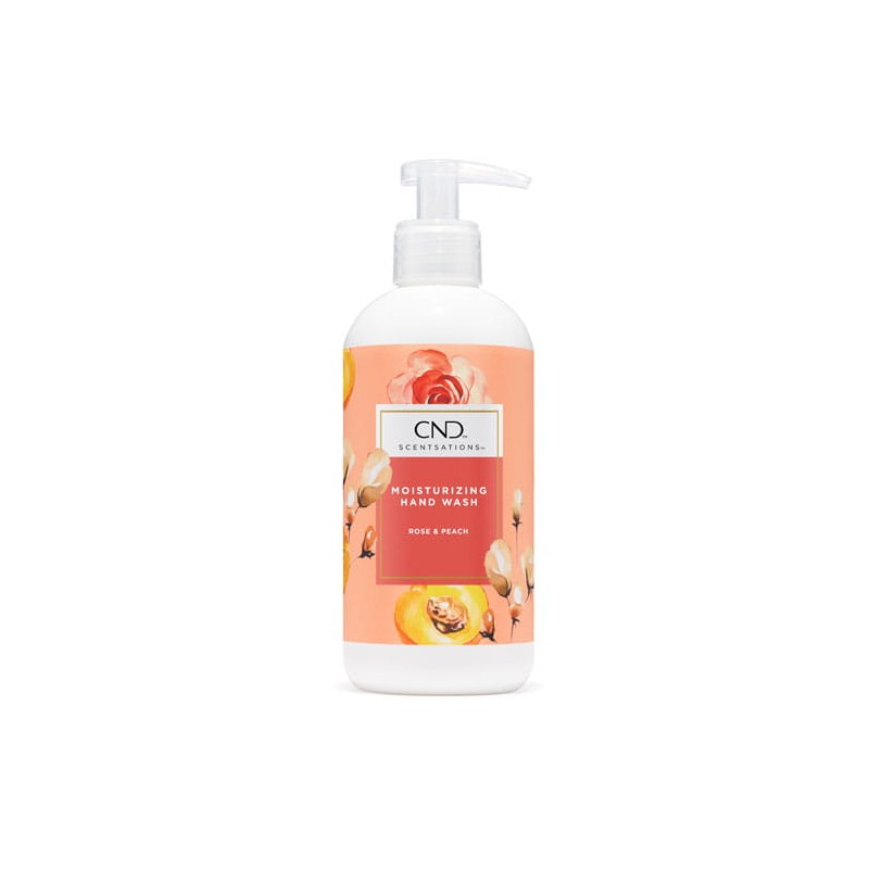 CND Scentsations - Kremowe Mydło do Rąk w Płynie Brzoskwinia i Róża 380ml