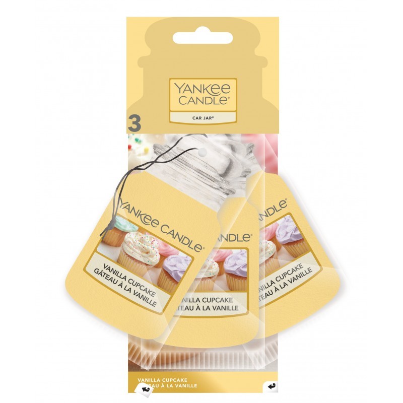 Zawieszki Zapachowe do Auta Car Jar® Bonus Pack Vanilla Cupcake 3-Pak