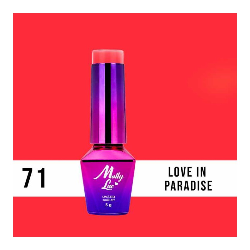 Lakier Hybrydowy MollyLac Women in Paradise Love In Paradise Nr.71 5ml