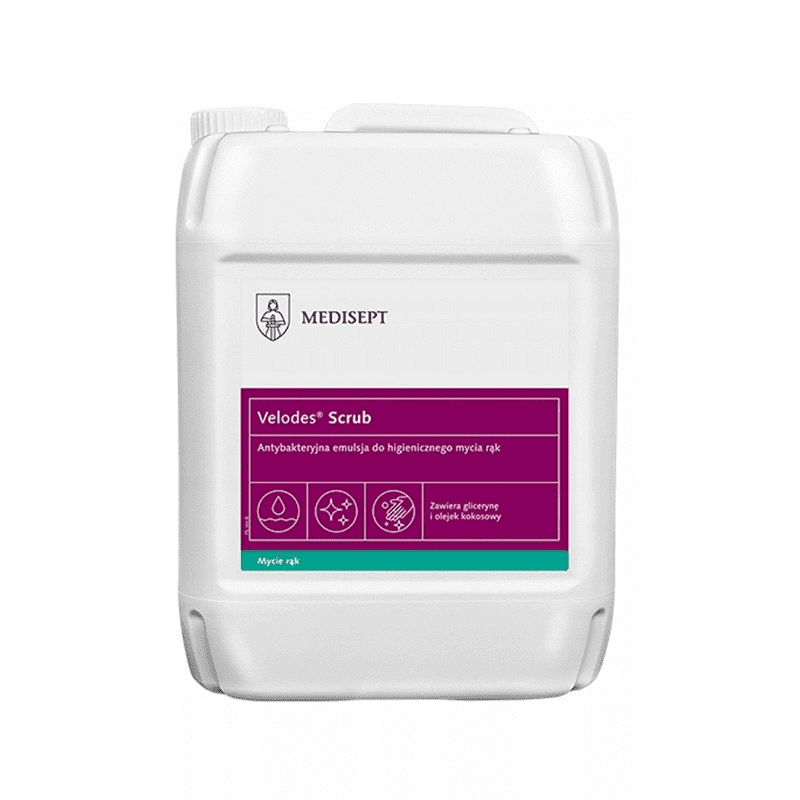 Velodes Scrub Antybakteryjna Emulsja Do Mycia Rąk 5 l