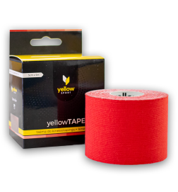 yellowTAPE Taśma Do Kinesiotapingu 5cm Czerwony