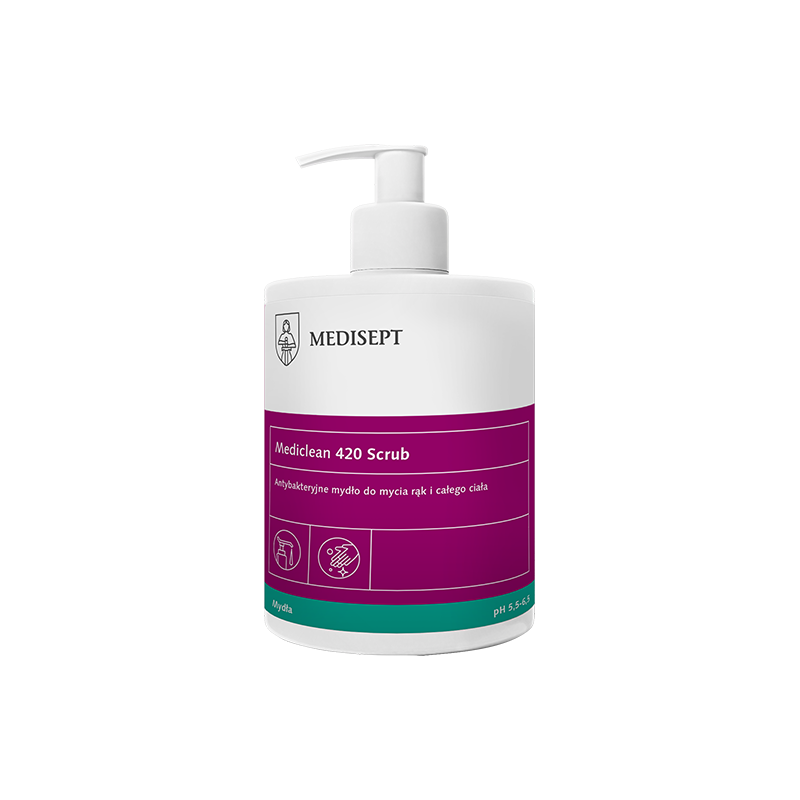 Mediclean 420 Scrub 500ml - Antybakteryjne Mydło w Płynie