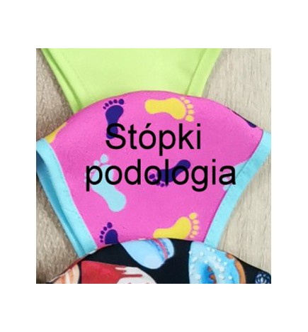 Rena Maseczka Wielorazowa 1-Warstwowa Stópki Podologia