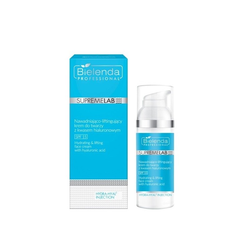 Bielenda Supremelab Hydra-Hyal2 Injection Hialuronowy Krem Do Twarzy SPF 15 50ml