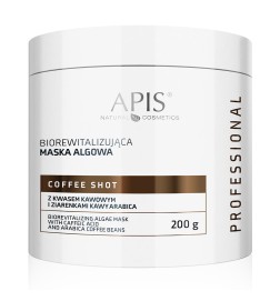 APIS Coffee Shot Biorewitalizująca Maska Algowa z Kwasem Kawowym i Ziarenkami Kawy 200g