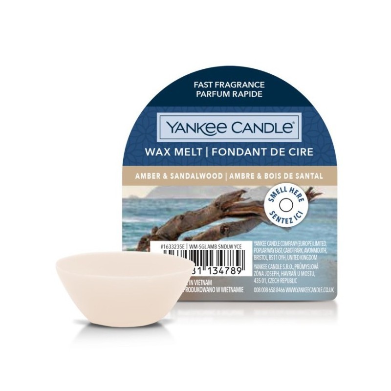 Yankee Candle Wosk Zapachowy Amber & Sandalwood