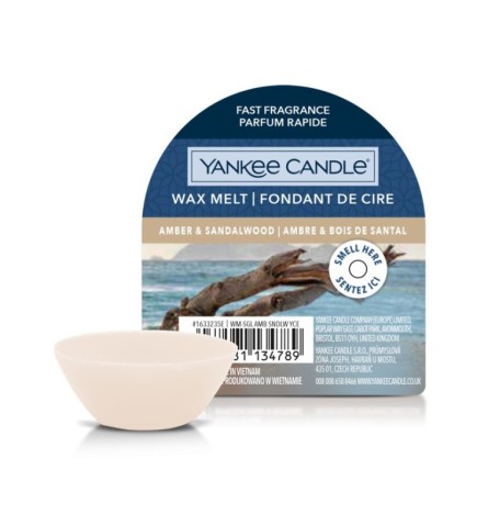 Yankee Candle Wosk Zapachowy Amber & Sandalwood