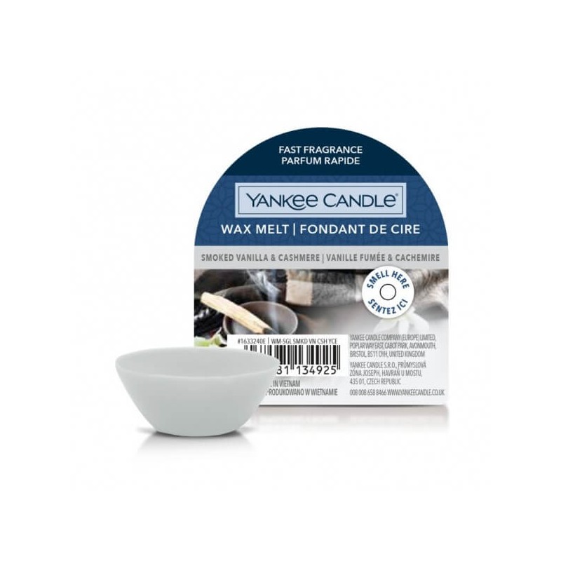 Yankee Candle Wosk Zapachowy Smoked Vanilla & Cashmere