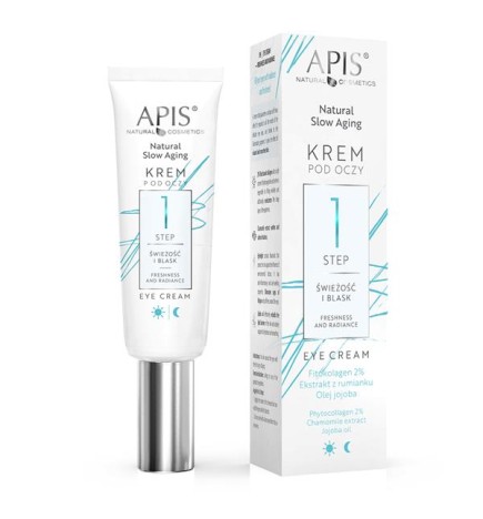 APIS Natural Slow Aging Krem Pod Oczy Świeżość I Blask Step 1 15ml