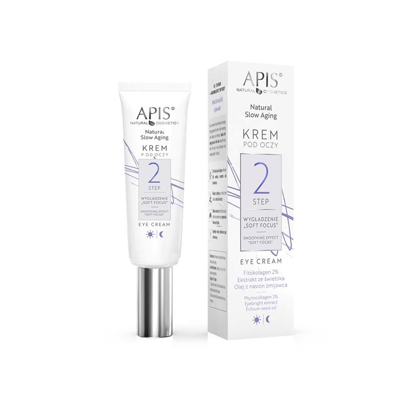 APIS Natural Slow Aging Krem Pod Oczy Wygładzenie ,,SOFT FOCUS” Step 2 15ml