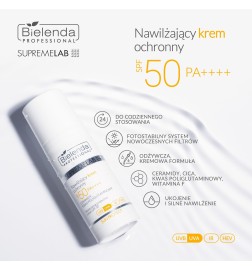 Bielenda SupremeLab Nawilżający Krem Ochronny SPF 50 50 ml