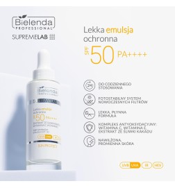 Bielenda SupremeLab Lekka Emulsja Ochronna SPF 50 30 ml