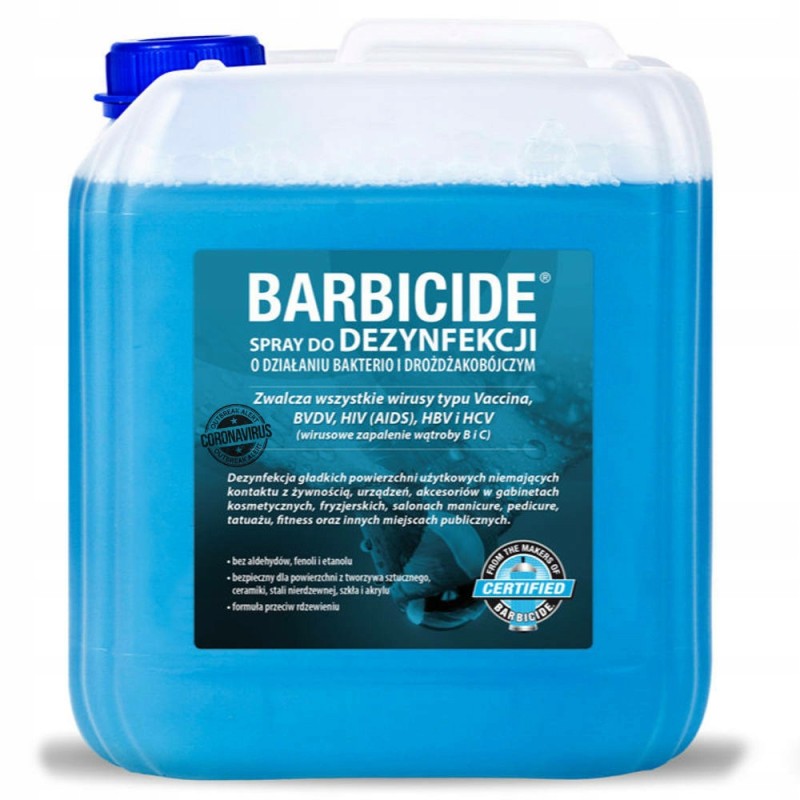 Barbicide Spray Do Dezynfekcji Powierzchni 5 L Uzupełnienie