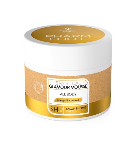 Pharm Foot Spa Ritual Glamour Mousse Mus Rozświetlający Do Całego Ciała Mango & Kokos 120 Ml