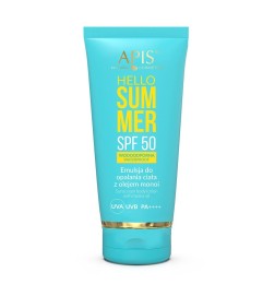 Apis Hello Summer SPF 50, Emulsja Do Opalania Ciała Z Olejem Monoi 200ml