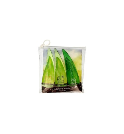 Holika Holika Aloe Zestaw Żel Do Twarzy, Pianka Do Twarzy, Żel Pod Prysznic, 3 X 55 Ml