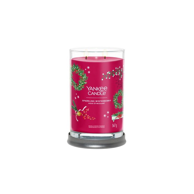 Świeca Zapachowa Tumbler z 2 Knotami Sparkling Winterberry