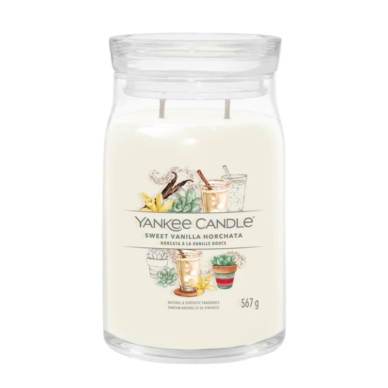 Yankee Candle Signature Świeca Zapachowa Duża Sweet Vanilla Horchata