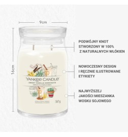 Yankee Candle Signature Świeca Zapachowa Duża Sweet Vanilla Horchata