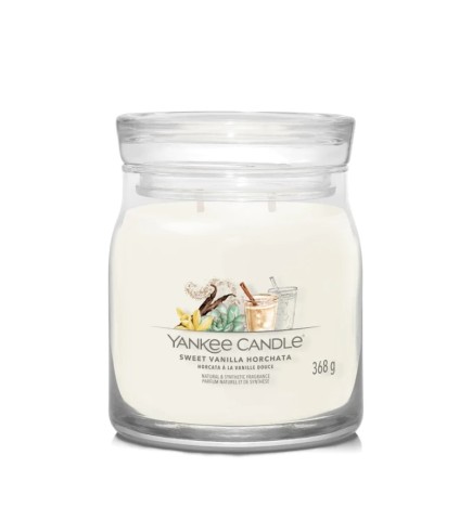 Yankee Candle Świeca Zapachowa Słoik Średni Sweet Vanilla Horchata