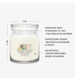 Yankee Candle Świeca Zapachowa Słoik Średni Sweet Vanilla Horchata