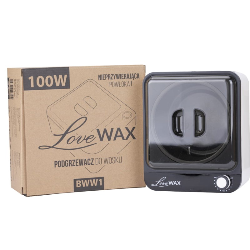 Podgrzewacz Do Wosku na Puszkę z Teflonowym Wkładem Lovewax BWW1 Biało-Czarny 500ml