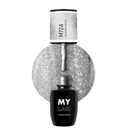 Lakier Hybrydowy MyLaq M724 My Glossy Cat Eye 5ml