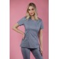 Rena Bluza Medyczna Scrubs - Jasny Jeans