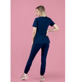 Rena Bluza Medyczna Scrubs 101 - Jeansowy Granat