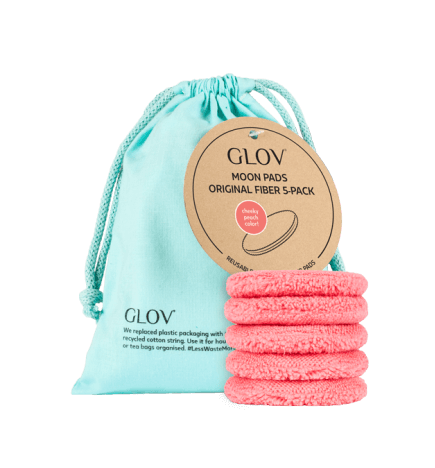 GLOV Waciki Wielorazowe Moon Pads Original Fiber 5-Pack Cheeky Peach