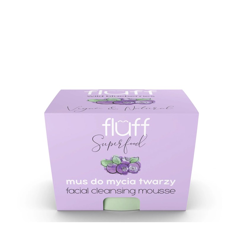 Fluff - Mus do Oczyszczania Twarzy Jagody Leśne 50ml