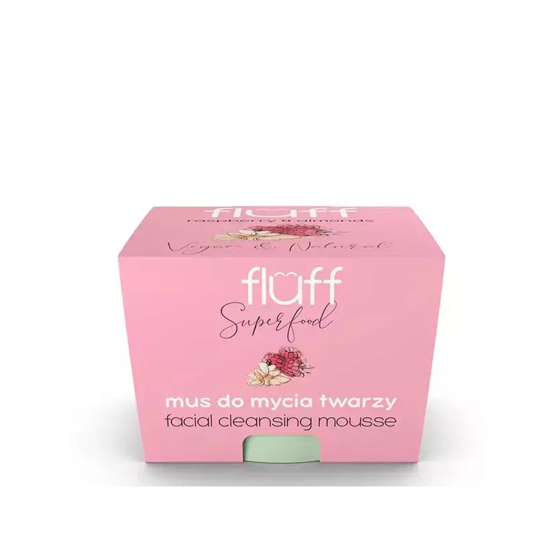 Fluff - Mus do Oczyszczania Twarzy Malina z Migdałami 50ml