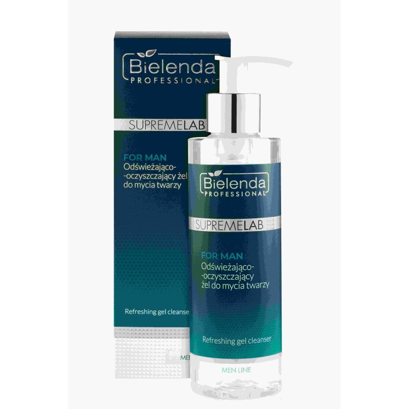 Bielenda SupremeLab For Men - Odświeżająco-Oczyszczający Żel Do Mycia Twarzy 200ml