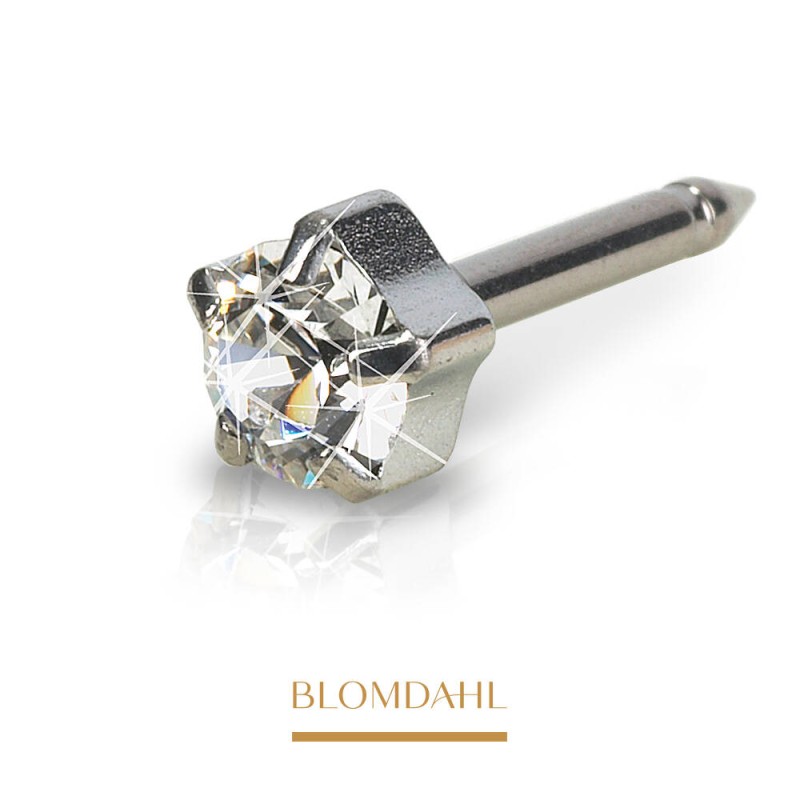 Blomdahl - Kolczyk Tiffany Crystal 4mm 2szt