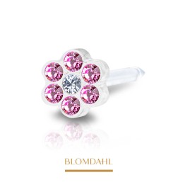 Blomdahl - Kolczyk Daisy Rose/ Crystal 5mm 2szt