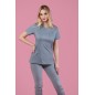 Spodnie Medyczne Joggery Scrubs - Jasny Jeans